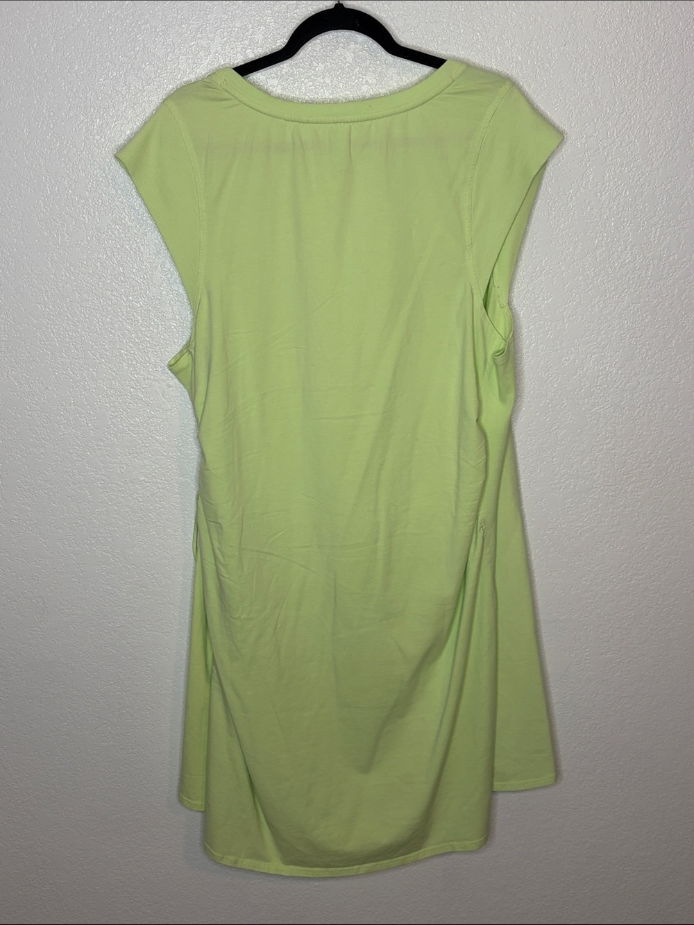 Anthropologie Daily Practice Lime Green Montauk Activewear Wrap Dress Size 2X - Picture 5 of 9